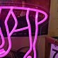 Man Are Sucked In A Hole Pink Neon Sign