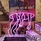 Man Are Sucked In A Hole Pink Neon Sign