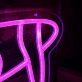 Man Are Sucked In A Hole Pink Neon Sign
