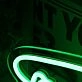 Aliens Come Out Of The Hole Green Neon Sign