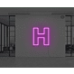 Neon Letter H