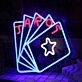 Five Card Poker Custom Neon Sign