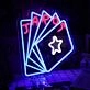 Five Card Poker Custom Neon Sign