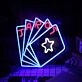 Five Card Poker Custom Neon Sign