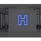 Neon Letter H