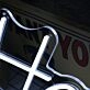 Haunted White Neon Sign