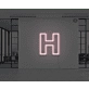 Neon Letter H