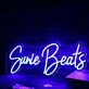 Sunie Beats Blue Neon Sign