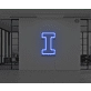 Neon Letter I