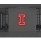 Neon Letter I