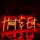 Heat And Eat Red Neon Sign