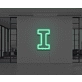 Neon Letter I
