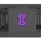 Neon Letter I