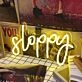 Sloppy Yellow LED Neon Sign