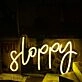 Sloppy Yellow LED Neon Sign