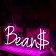 Bean Pink LED Neon Sign