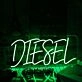 DIESEL Green Custom Neon Sign