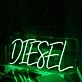 DIESEL Green Custom Neon Sign