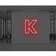 Neon Letter K