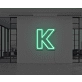 Neon Letter K