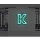 Neon Letter K