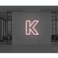 Neon Letter K
