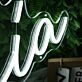 Sokia White Name Neon Sign