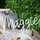 Maggie White Name Neon Sign