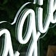 Maggie White Name Neon Sign