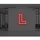 Neon Letter L