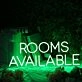 Rooms Available Green Neon Sign