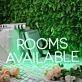 Rooms Available Green Neon Sign