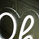 Oh Baby With Moon White Neon Sign