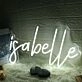 Isabelle White Name Neon Sign