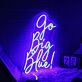 Go Big Blue Custom Neon Sign