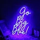 Go Big Blue Custom Neon Sign