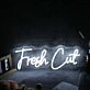 Fresh Cut White Neon Sign