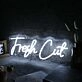 Fresh Cut White Neon Sign
