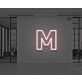 Neon Letter M