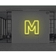 Neon Letter M