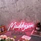 Maddyson Red Name Neon Sign