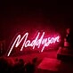 Maddyson Red Name Neon Sign