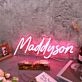 Maddyson Red Name Neon Sign
