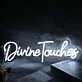 Divine Touches White Neon Sign