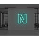 Neon Letter N