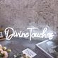 Divine Touches White Neon Sign