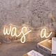 Was A Yellow Neon Sign