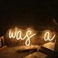 Was A Yellow Neon Sign