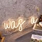 Was A Yellow Neon Sign