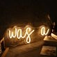 Was A Yellow Neon Sign